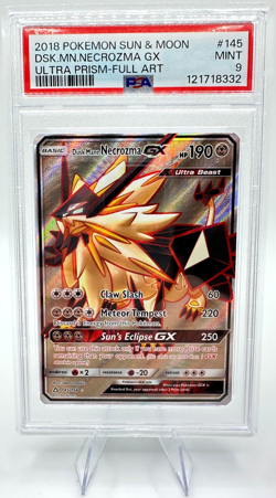 2018 Pokemon S&M Ultra Prism DUSK MANE NECROZMA GX #145 | FULL ART | PSA 9 MINT - Image 1