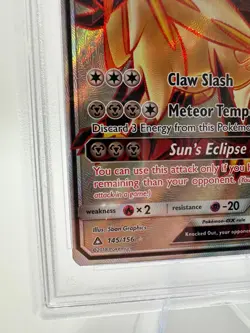 2018 Pokemon S&M Ultra Prism DUSK MANE NECROZMA GX #145 | FULL ART | PSA 9 MINT - Image 4