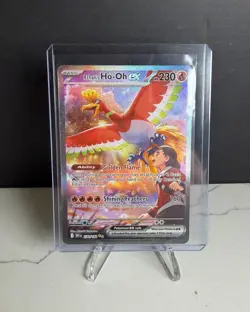 Pokemon TCG Ethan's Ho-Oh EX #230/182 Destined Rivals Special Illustration Rare - Image 1