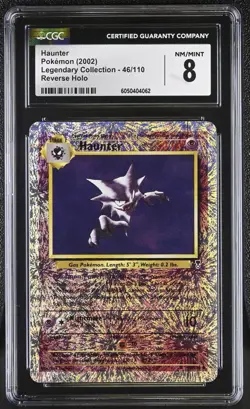 2002 Pokemon Legendary Collection Haunter Reverse Holo #46 CGC 8 - Image 1