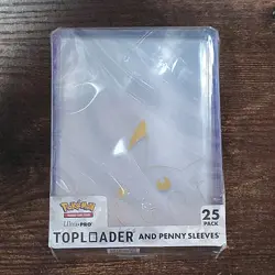 Pokemon Gold Pikachu Toploaders + Penny Sleeves 25 Pack Ultra PRO New Official - Image 2