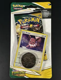 Pokemon TCG: Sword & Shield Evolving Skies Checklane Blister Pack - Eevee Promo - Image 1