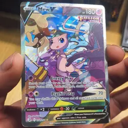 Pokemon TCG Mew V Ultra Rare Full Art Holo 251/264 Swsh08 Fusion Strike English - Image 1