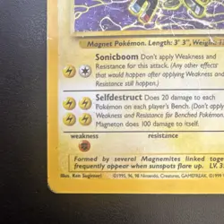 Pokemon Magneton Fossil Holo 11/62 - Image 5