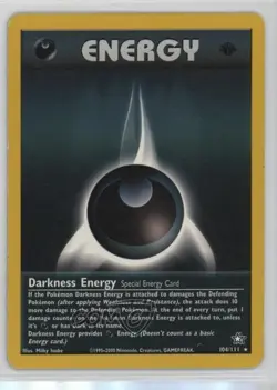 Darkness Energy 1st Ed. Pokemon Neo Genesis #104 2000 - Image 1