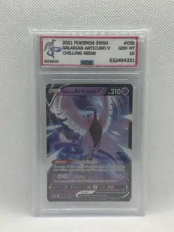2021 POKEMON SWSH GALARIAN ARTICUNO V CHILLING REIGN VCG 10 - NO PSA/BGS - Image 1