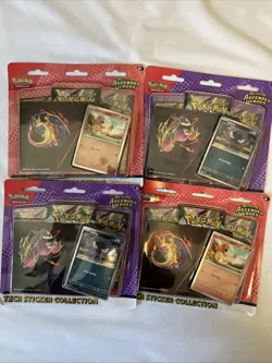 Pokemon Ascending Hero’s Tech Sticker Collection. 2- Charmander, 2- Gastly - Image 1