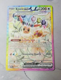 Pokemon TCG English Prismatic Evolutions # 167/131 Eevee ex Pack Fresh - Image 1