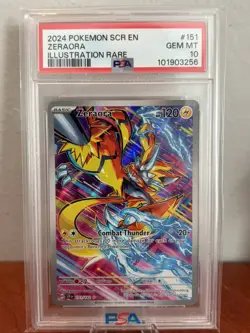 Pokemon Zeraora 151/142 Sv07: Stellar Crown Holo - PSA 10 - Image 1