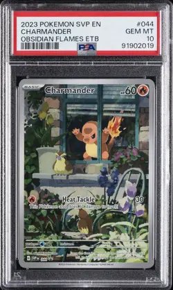 2023 POKEMON SVP EN-SV BLACK STAR PROMO #044 CHARMANDER PSA 10 - Image 1