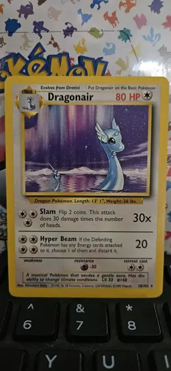 Pokemon TCG Base Set Dragonair 18/102 Rare LP/NM Vintage WOTC - Image 1