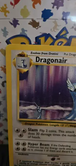 Pokemon TCG Base Set Dragonair 18/102 Rare LP/NM Vintage WOTC - Image 2