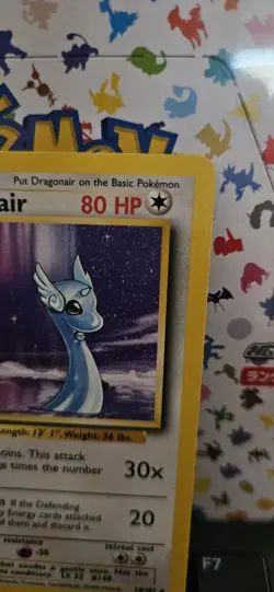 Pokemon TCG Base Set Dragonair 18/102 Rare LP/NM Vintage WOTC - Image 4