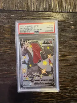 2020 POKEMON CHAMPION'S PATH #079/073 CHARIZARD V SECRET RARE PSA 10 - Image 1