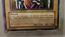2002 Yu-Gi-Oh! Summoned Skull BPT-002 Limited Edition Reverse Foil Error PSA 9 - Image 5