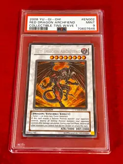 Yu-gi-oh Red Dragon Archfiend CT05-EN002 PSA9 Secret Mint - Image 1