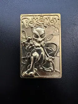 Pokemon 23K Gold Plated Trading Card | #150 Mewtwo | Burger King Edition - Image 1