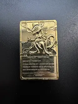 Pokemon 23K Gold Plated Trading Card | #150 Mewtwo | Burger King Edition - Image 2