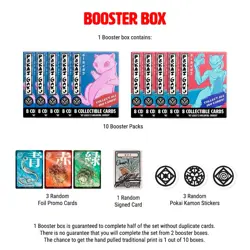 Pokai Gaku Booster Box Sealed w/Promos - 10 Pks Pokemon Custom Parody Art Cards - Image 5