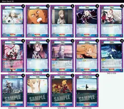 UNION ARENA: Sword Art Online Purple Yuna 50 Card Deck - Image 2