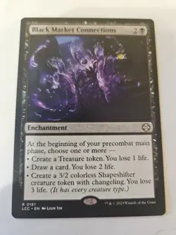 MTG - The Lost Caverns of Ixalan - Black Market Connections - NM - NF - Image 1