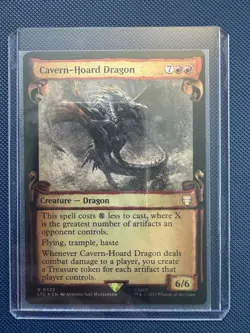 MTG Cavern-Hoard Dragon (Showcase Scrolls) Lord Of The Rings (LTC) NM Foil - Image 1
