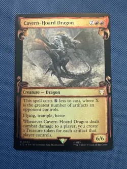 MTG Cavern-Hoard Dragon (Showcase Scrolls) Lord Of The Rings (LTC) NM Foil - Image 2
