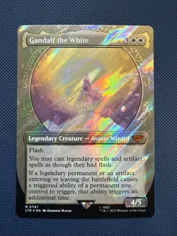 MTG Gandalf the White (Showcase) (Surge Foil) - Universes Beyond (LTR) NM Foil - Image 1