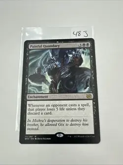 Painful Quandary - NM - Brothers' War - MTG - Image 1