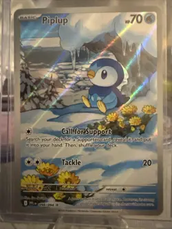 Pokemon TCG Illustration Rare #98 Piplup Phantasmal Flames Pack Fresh Mint - Image 2