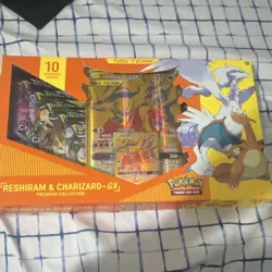 Pokemon TCG Reshiram & Charizard-GX Premium Collection Box DAMAGED BOX - Image 1