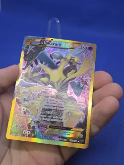 Pokemon XY Fates Collide Alakazam EX 125/124 Gold Secret Rare LP - Image 2