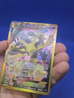 Pokemon XY Fates Collide Alakazam EX 125/124 Gold Secret Rare LP - Image 3