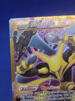 Pokemon XY Fates Collide Alakazam EX 125/124 Gold Secret Rare LP - Image 5