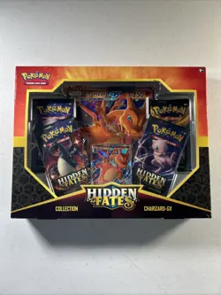 Pokemon TCG: Hidden Fates Charizard GX Collection Box New Factory Sealed - Image 1