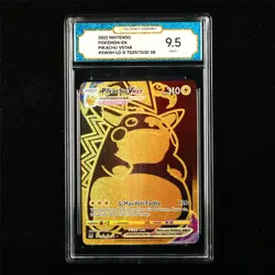 TQG 9.5 MINT+ 2022 Pokemon ENG Pikachu VSTAR TG29/TG30 SR - Image 1