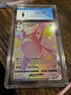 Pokemon Tcg Crobat Vmax SWSH099 PROMO !!! Graded. 9 - Image 1