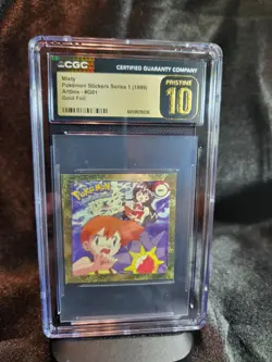 CGC PRISTINE 10 1999 Pokemon Artbox Series 1 Misty #G01, Pop 4! - Image 1
