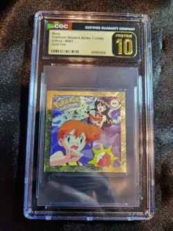 CGC PRISTINE 10 1999 Pokemon Artbox Series 1 Misty #G01, Pop 4! - Image 2