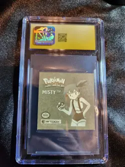 CGC PRISTINE 10 1999 Pokemon Artbox Series 1 Misty #G01, Pop 4! - Image 3
