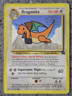 Pokemon - Dragonite #5 - WB The First Movie - Black Star Promo - Stamped - HP - Image 1