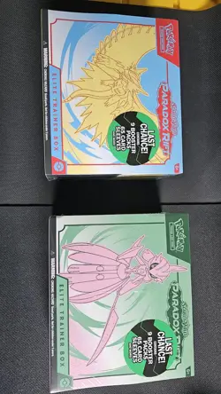Pokemon Paradox Rift Elite Trainer Box Set of 2 BUNDLE Sealed New - Image 1