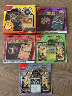 5 x Packs Pokemon TCG Ascended Heroes and Pokemon Day 2026 Tech Sticker Bundle - Image 1