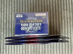 One Piece The Azure Sea’s Seven Double Pack DP-09 + 3 x Sleeved Boosters OP14 - Image 3