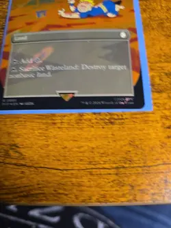 MTG Borderless Surge Foil Wasteland NM- Unplayed Universes Beyond: Fallout - Image 1