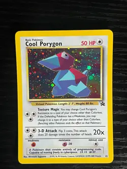 Pokemon TCG Cool Porygon Black Star Promo Holo Foil Near Mint NM - SWIRL - Image 1