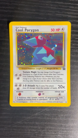 Pokemon TCG Cool Porygon Black Star Promo Holo Foil Near Mint NM - SWIRL - Image 2