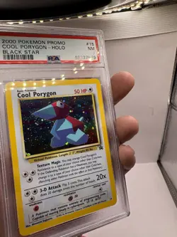 2000 POKEMON PROMO COOL PORYGON HOLO BLACK STAR #15 PSA 7 TRADING CARD GAME TCG - Image 4