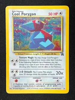Pokemon TCG Cool Porygon Holo 2000 Wizards Black Star Promos - Edge Wear - Image 1