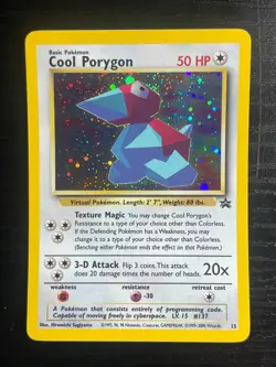 Pokemon TCG Cool Porygon Black Star Promo Holo Foil Near Mint NM - Image 1